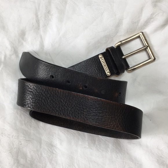 Guess Other - Vintage guess leather black belt 34